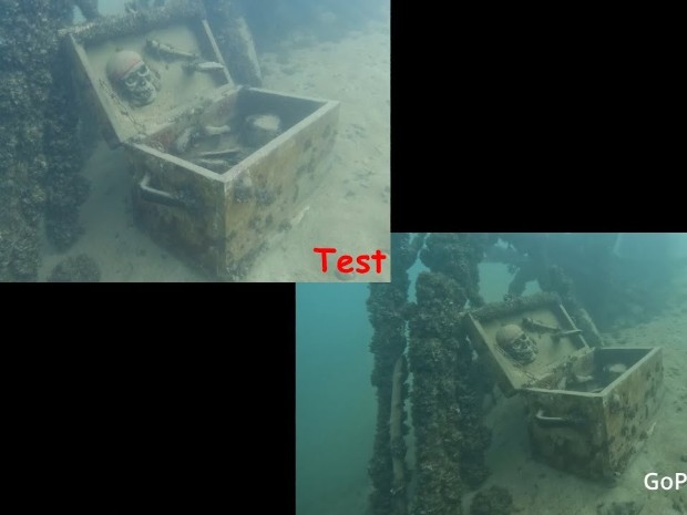 GoPro10 vs DJI Unterwassertest